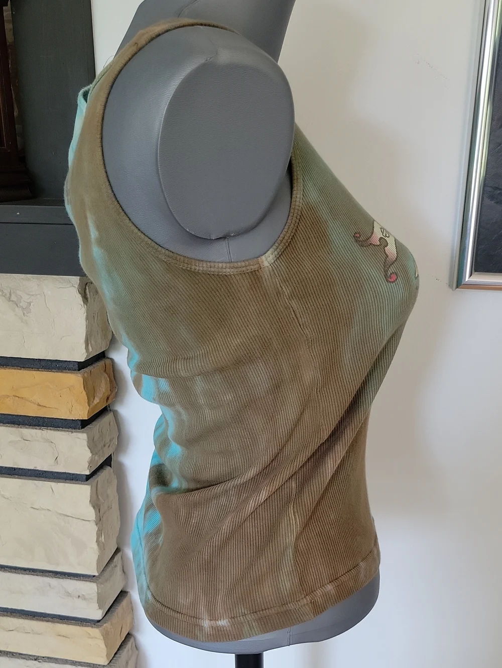 Harley-Davidson Tank Top Medium Blue Tie-dye Vintage